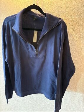 Brand New J Crew Quarter Zip Sweatshirt